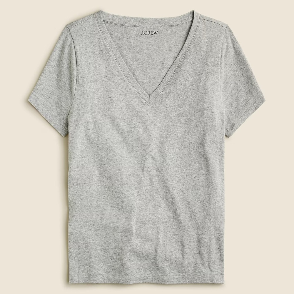 NWT Jcrew Vintage jersey classic-fit V-neck T-shirt - Small